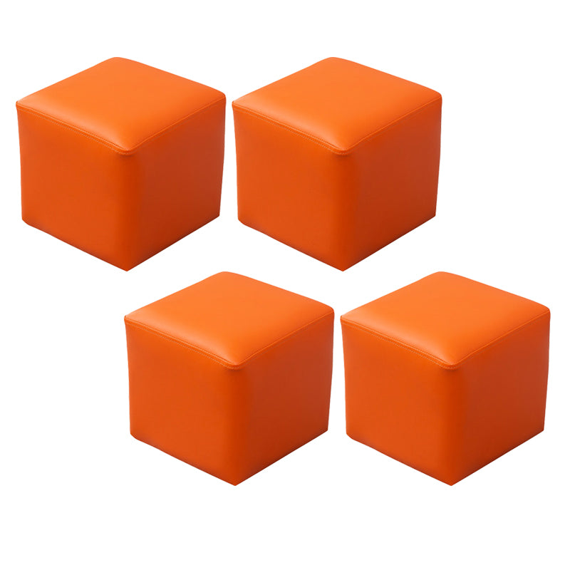 Modern Leather Standard Solid Color Stain Resistant Standard for Drawing Room