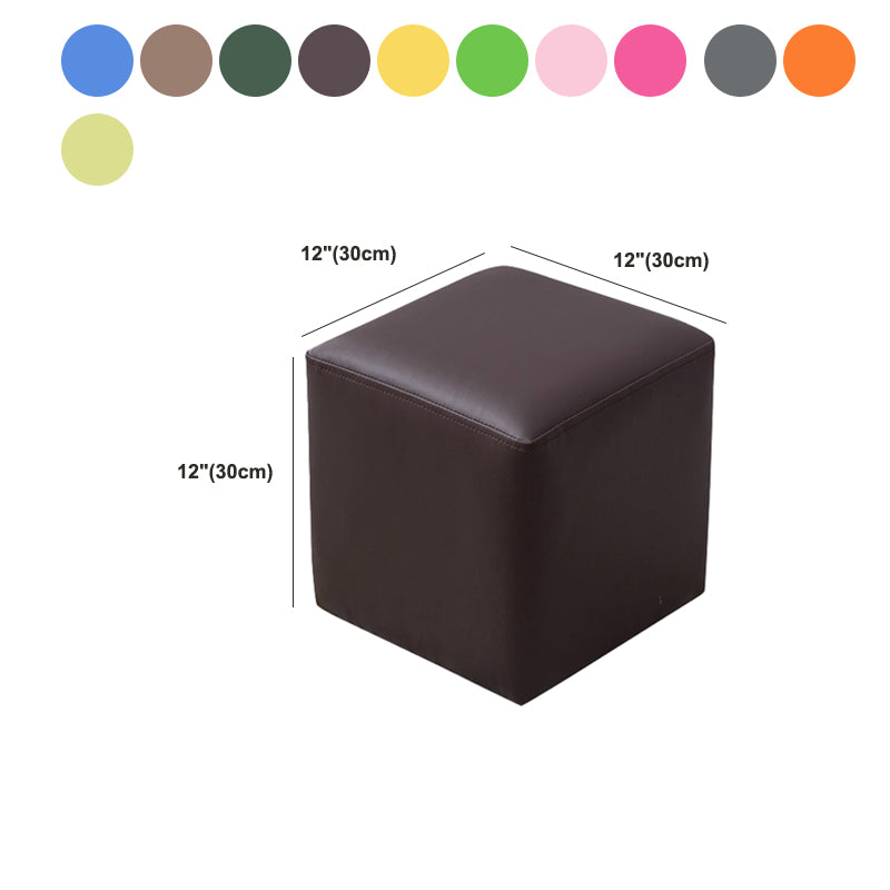 Modern Leather Standard Solid Color Stain Resistant Standard for Drawing Room