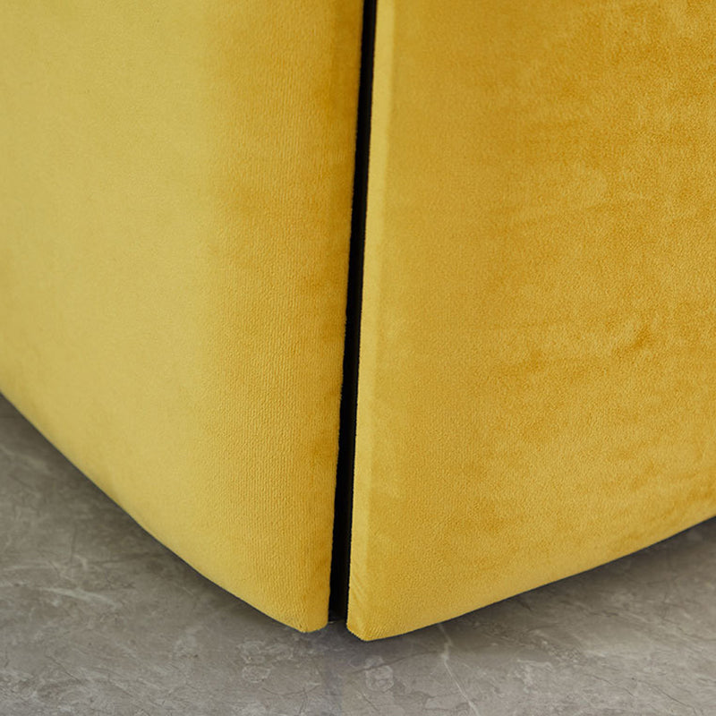 Modern Velvet Target Pouf Plain Square with Storage Stain Resistant Storage Ottoman