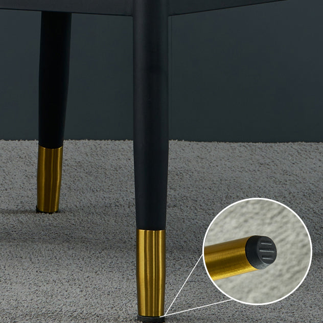 Metal Industrial Dining Chair with Arms Matte Finish Open Back Side Chair