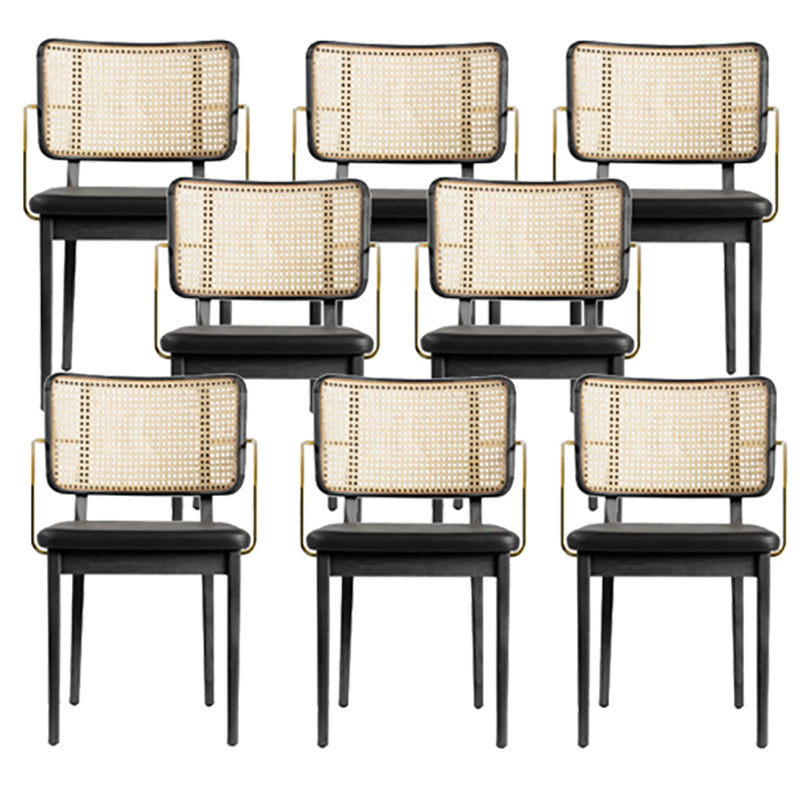 Traditional Style Chair Solid Wood Cane Back Dining Room Chair
