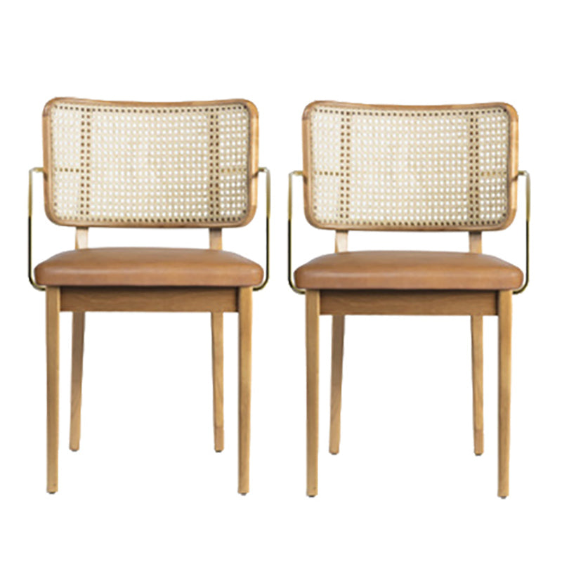 Traditional Style Chair Solid Wood Cane Back Dining Room Chair