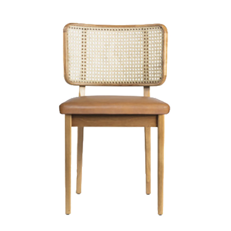 Traditional Style Chair Solid Wood Cane Back Dining Room Chair