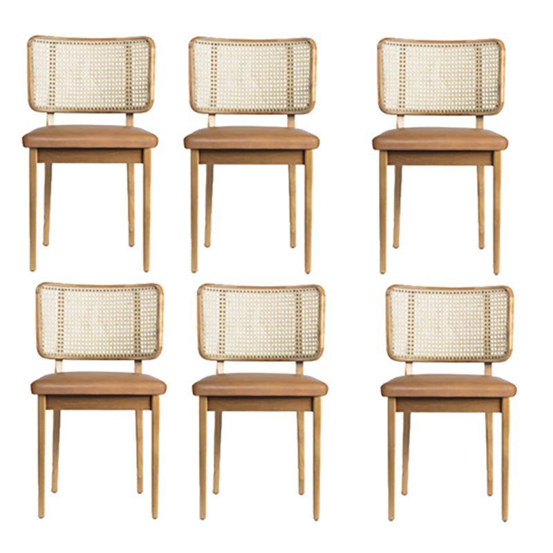 Traditional Style Chair Solid Wood Cane Back Dining Room Chair