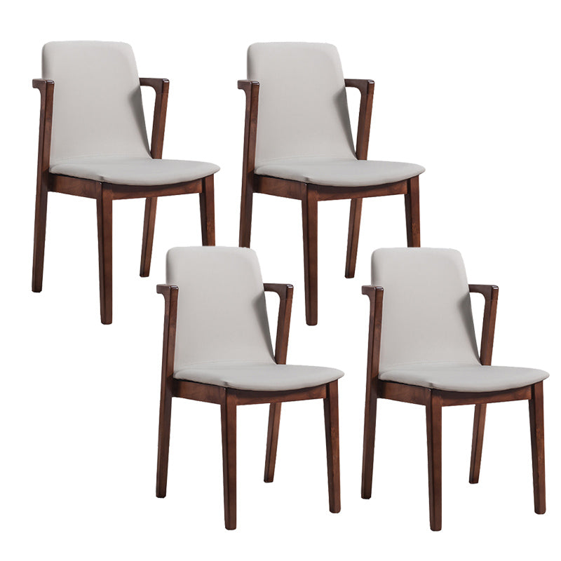 Traditional Solid Wood Dining Room Chair Upholstered Dining Arm Chair