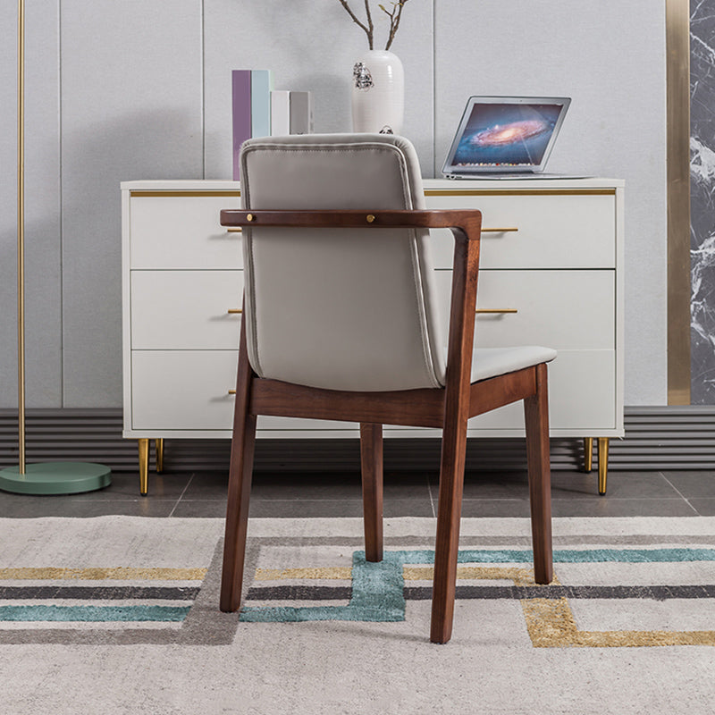 Traditional Solid Wood Dining Room Chair Upholstered Dining Arm Chair