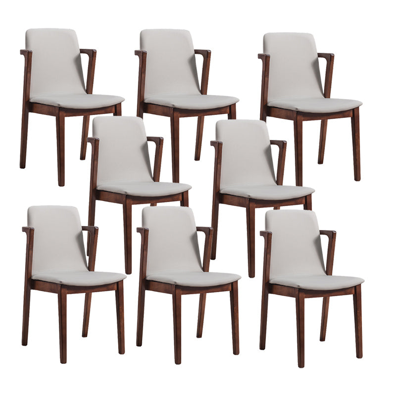 Traditional Solid Wood Dining Room Chair Upholstered Dining Arm Chair