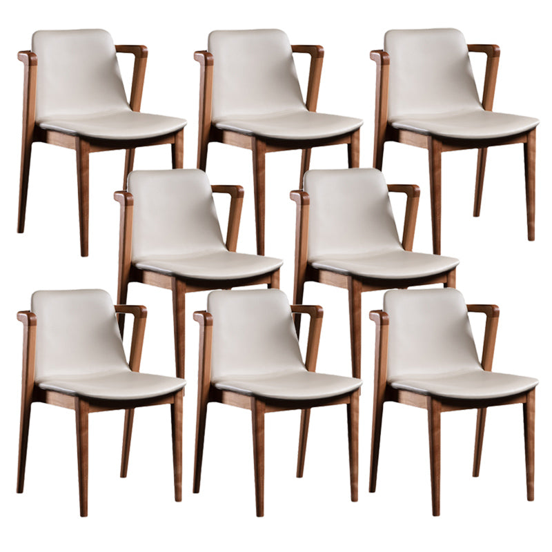 Traditional Solid Wood Dining Room Chair Upholstered Dining Arm Chair