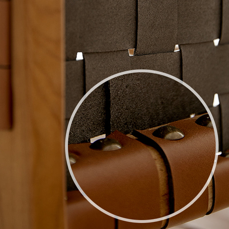 Ash Wood Traditional Dining Chair Open Back Side Chair for Home