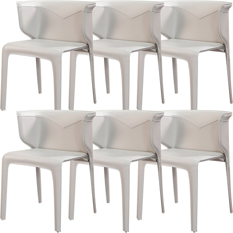 Faux Leather Contemporary Side Chair Matte Finish Home Dining Chair