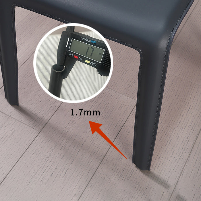 Faux Leather Contemporary Side Chair Matte Finish Home Dining Chair