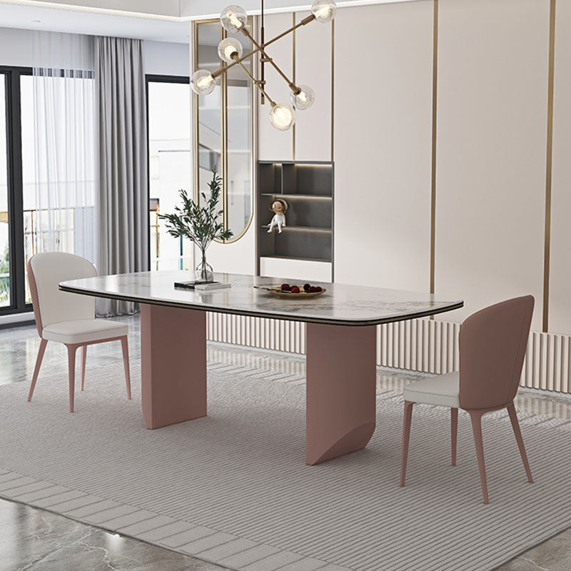 Contemporary Dining Side Chair Faux Leather Dining Side Chair for Indoor