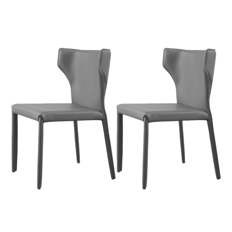 Modern Wingback Dining Chair for Kitchen Matte Finish Home Side Chair