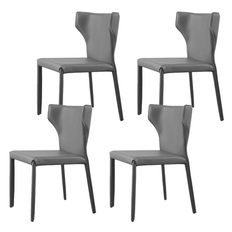 Modern Wingback Dining Chair for Kitchen Matte Finish Home Side Chair