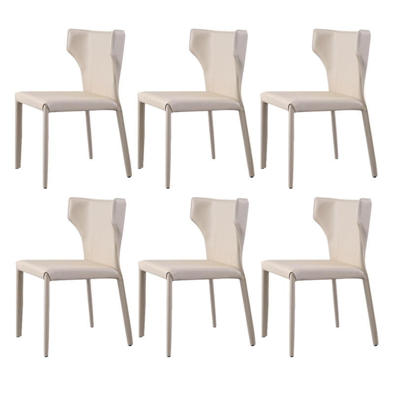 Modern Wingback Dining Chair for Kitchen Matte Finish Home Side Chair