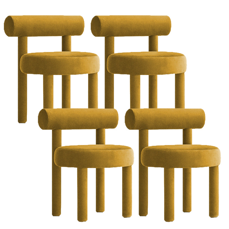 Upholstered Velvet Dining Side Chair Contemporary Indoor Dining Chair