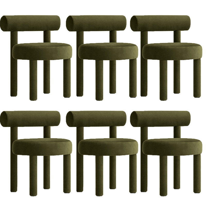 Upholstered Velvet Dining Side Chair Contemporary Indoor Dining Chair