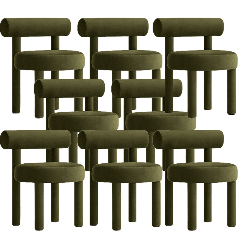 Upholstered Velvet Dining Side Chair Contemporary Indoor Dining Chair