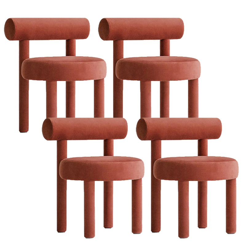 Upholstered Velvet Dining Side Chair Contemporary Indoor Dining Chair