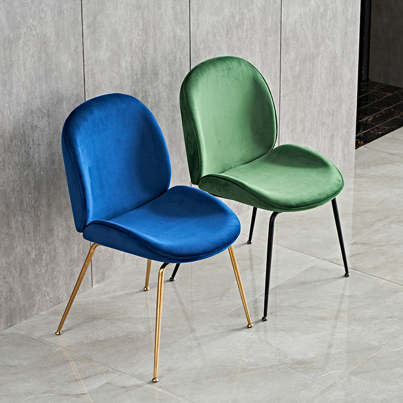 Glam Style Dining Chair Upholstered Dining Room Chair for Indoor