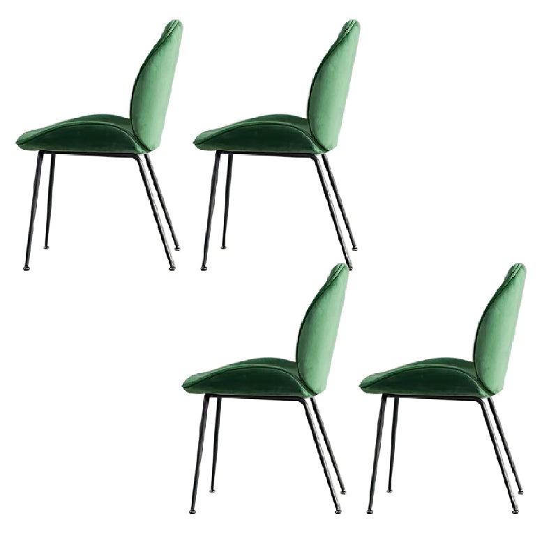 Glam Style Dining Chair Upholstered Dining Room Chair for Indoor