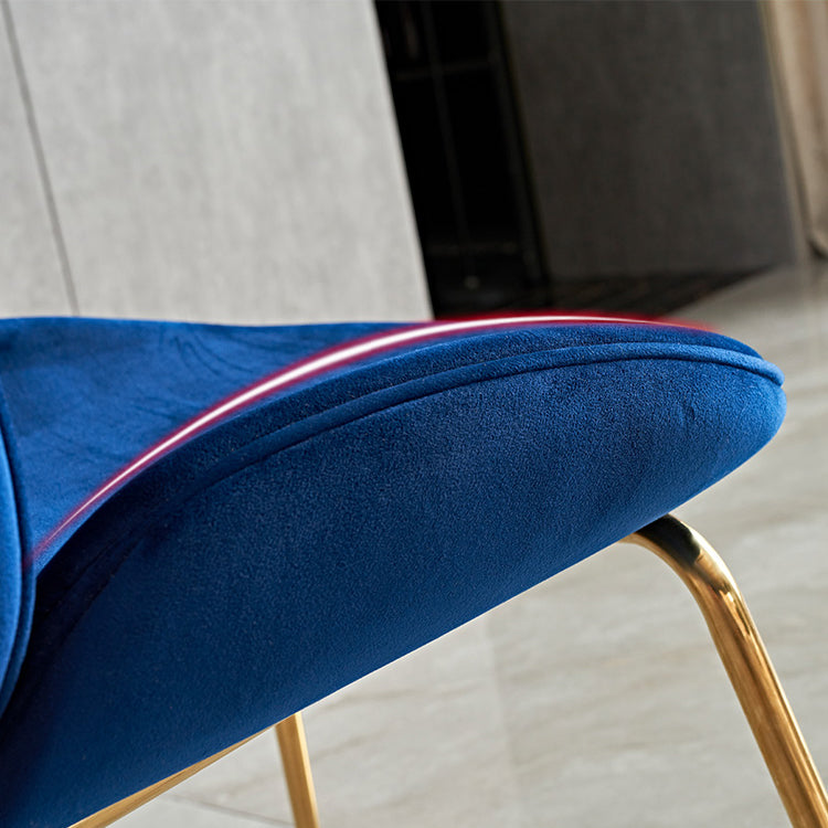 Glam Style Dining Chair Upholstered Dining Room Chair for Indoor