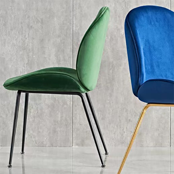 Glam Style Dining Chair Upholstered Dining Room Chair for Indoor