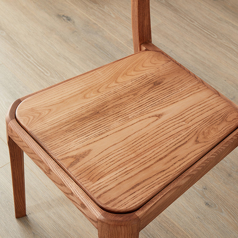 Contemporary Wood Dining Room Chairs Armless Open Back Dining Side Chair