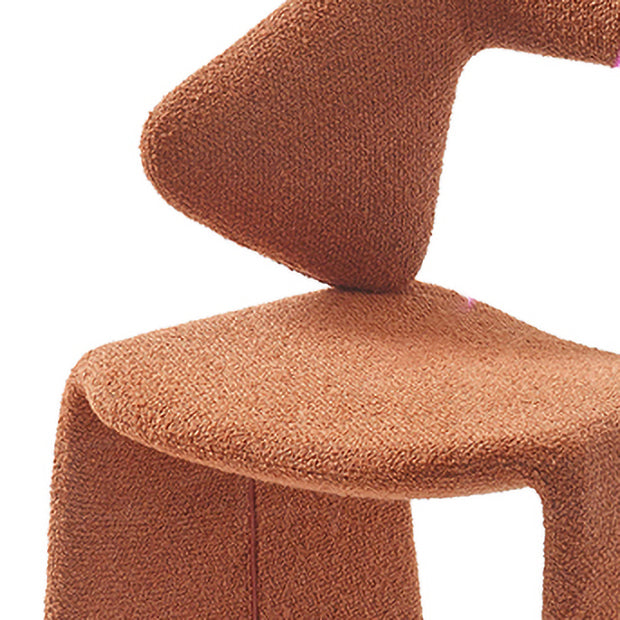 Fabric Dining Chair Designer Style Open Back Dining Arm Chair