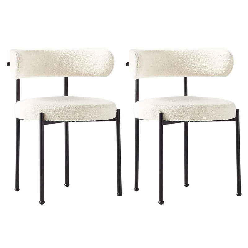 Open Back Dining Chair Designer Style Home Velvet Side Chair