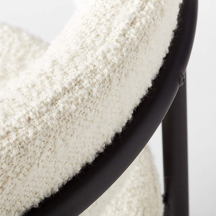 Open Back Dining Chair Designer Style Home Velvet Side Chair