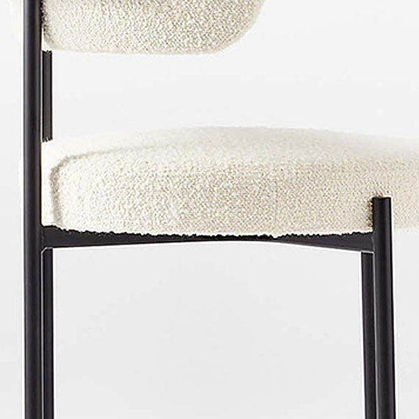 Open Back Dining Chair Designer Style Home Velvet Side Chair