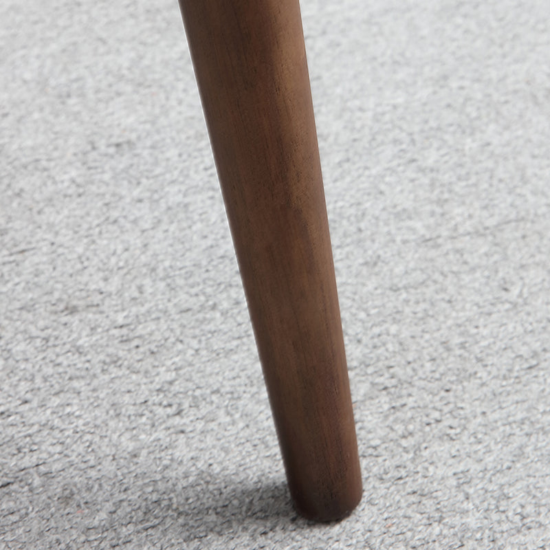 Contemporary Style Dining Chairs Open Back Dining Armless Side Chairs with Wooden Legs