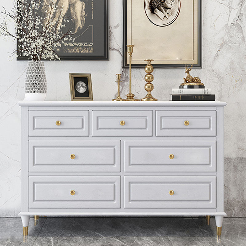 Glam Horizontal Storage Chest Bedroom 16.2" Wide Wooden Chest with Drawers