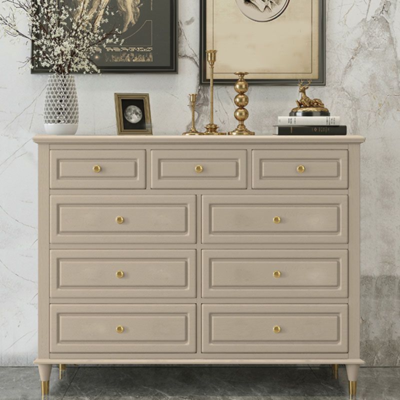 Glam Horizontal Storage Chest Bedroom 16.2" Wide Wooden Chest with Drawers