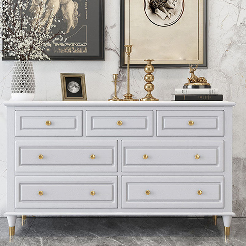 Glam Horizontal Storage Chest Bedroom 16.2" Wide Wooden Chest with Drawers