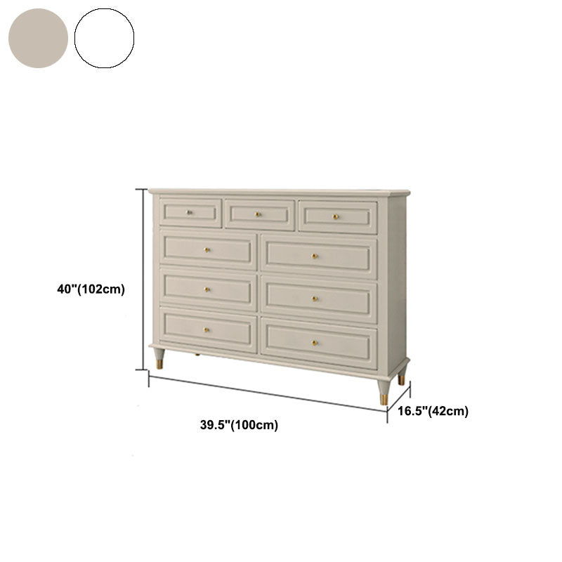 Glam Horizontal Storage Chest Bedroom 16.2" Wide Wooden Chest with Drawers
