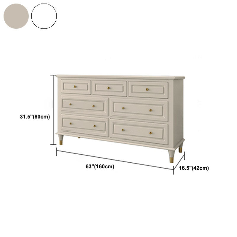Glam Horizontal Storage Chest Bedroom 16.2" Wide Wooden Chest with Drawers