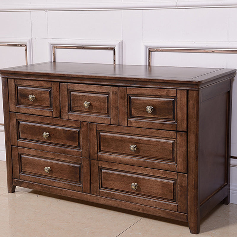 Traditional Dresser Solid Wood Storage Chest with 4/6/7 Drawers