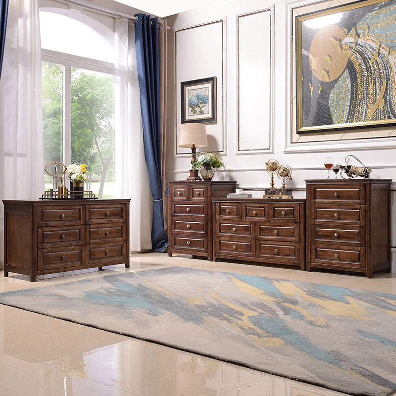 Traditional Dresser Solid Wood Storage Chest with 4/6/7 Drawers