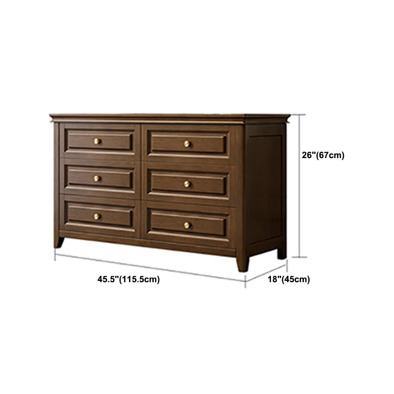 Traditional Dresser Solid Wood Storage Chest with 4/6/7 Drawers