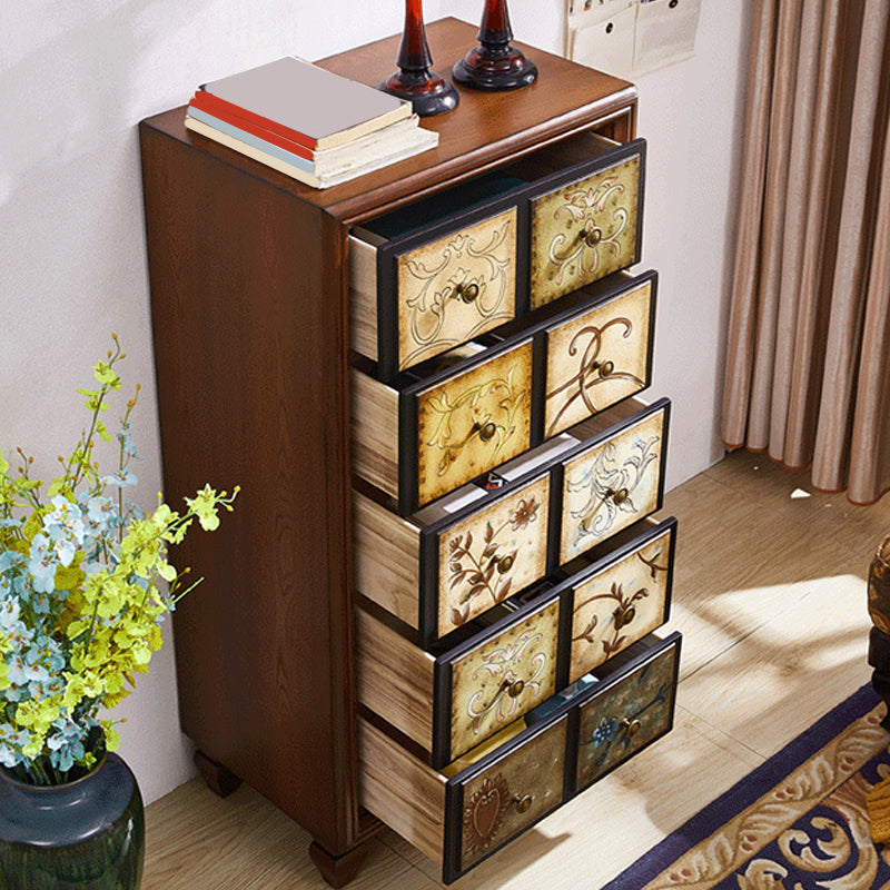 16.38-inch W Dresser American Traditional Solid Wood Storage Chest