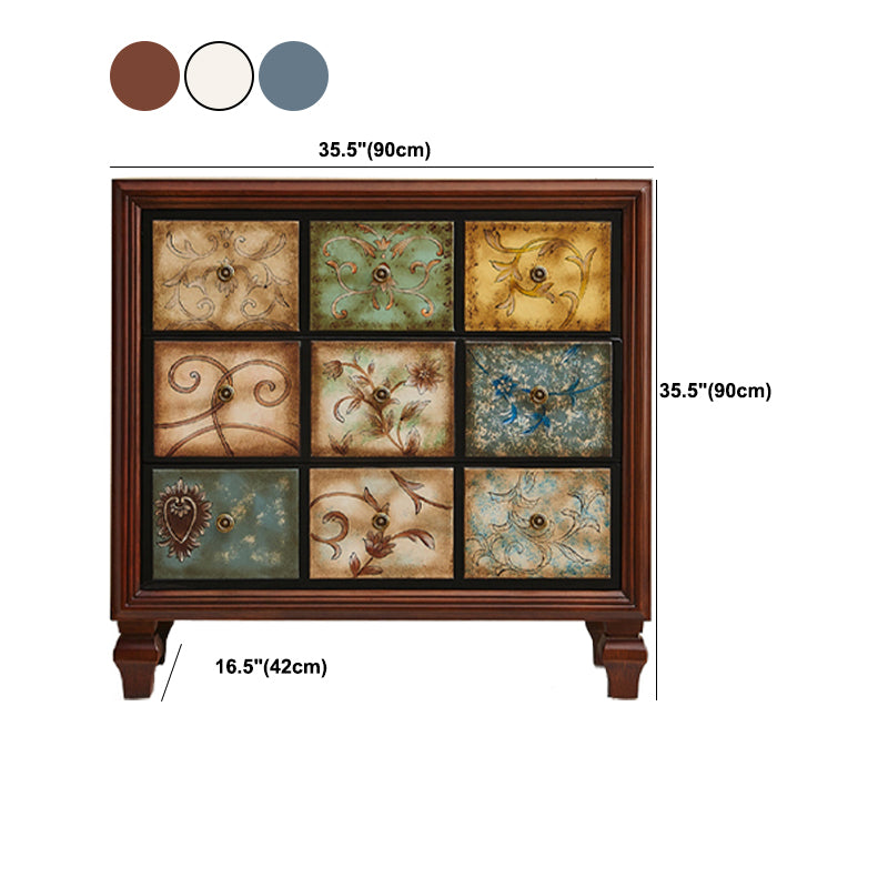 16.38-inch W Dresser American Traditional Solid Wood Storage Chest