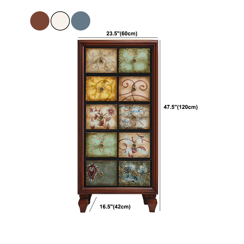 16.38-inch W Dresser American Traditional Solid Wood Storage Chest