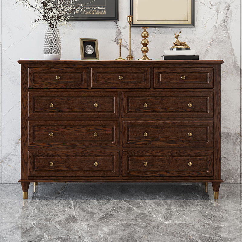 Glam Horizontal Storage Chest 16.2" Wide Bedroom Wooden Chest with Drawers