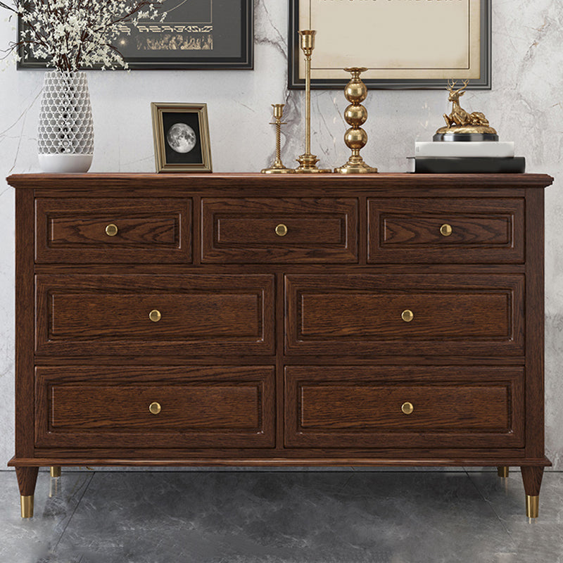 Glam Horizontal Storage Chest 16.2" Wide Bedroom Wooden Chest with Drawers