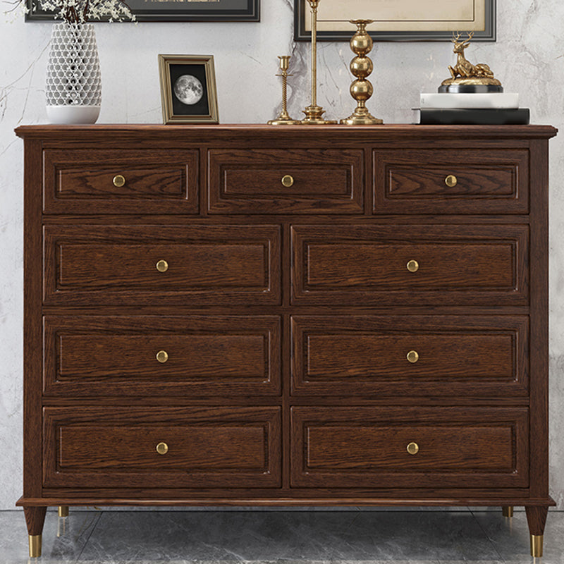 Glam Horizontal Storage Chest 16.2" Wide Bedroom Wooden Chest with Drawers