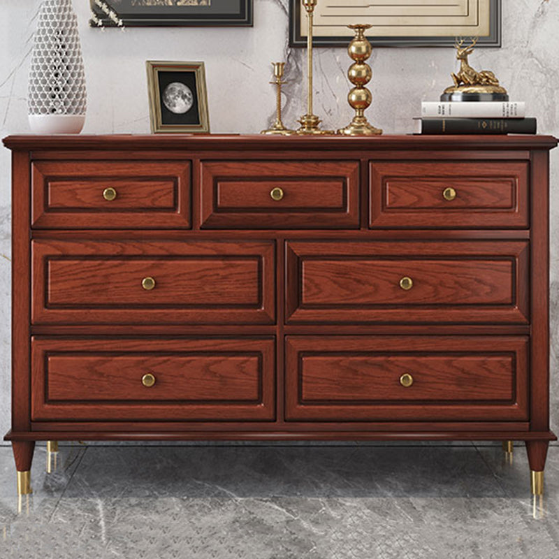 Glam Horizontal Storage Chest 16.2" Wide Bedroom Wooden Chest with Drawers