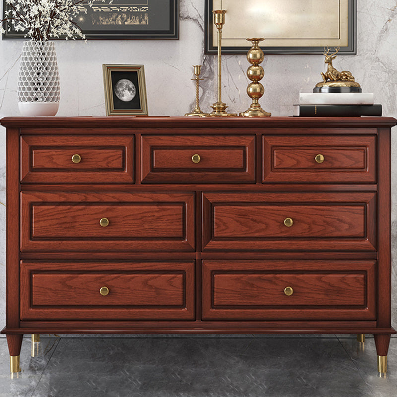 Glam Horizontal Storage Chest 16.2" Wide Bedroom Wooden Chest with Drawers