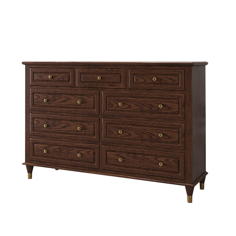 Glam Horizontal Storage Chest 16.2" Wide Bedroom Wooden Chest with Drawers